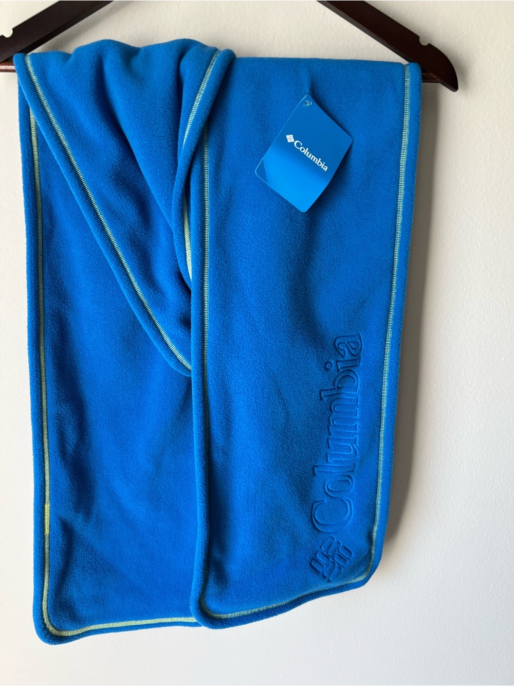 Columbia Men’s Blue Fleece Scarf OS UNISEX